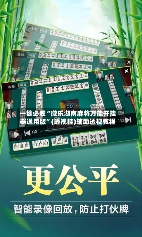 一键必胜“微乐湖南麻将万能开挂器通用版”(透视挂)辅助透视教程-第2张图片
