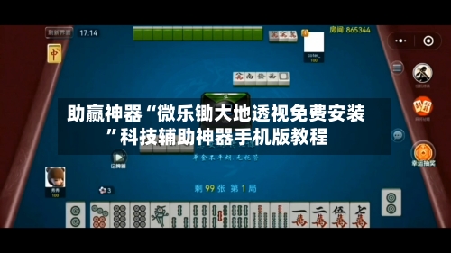 助赢神器“微乐锄大地透视免费安装”科技辅助神器手机版教程-第2张图片