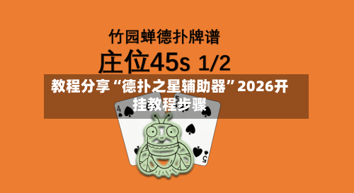 教程分享“德扑之星辅助器”2026开挂教程步骤-第3张图片