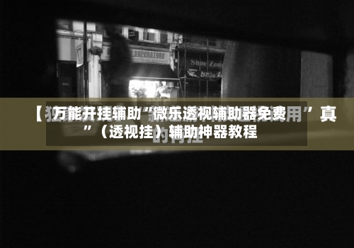 万能开挂辅助“微乐透视辅助器免费”（透视挂）辅助神器教程