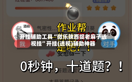 开挂辅助工具“微乐陕西捉老麻子透视挂”开挂(透视)辅助神器