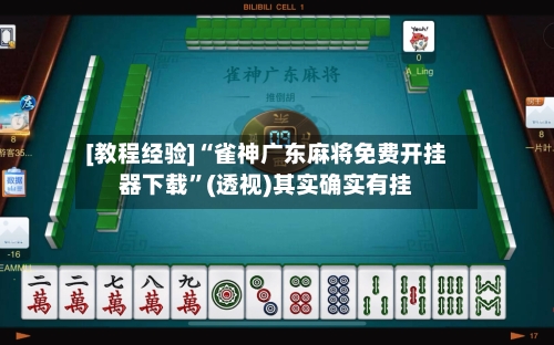 [教程经验]“雀神广东麻将免费开挂器下载”(透视)其实确实有挂-第3张图片