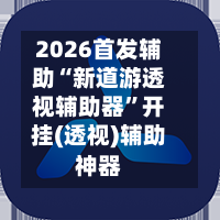 2026首发辅助“新道游透视辅助器”开挂(透视)辅助神器-第2张图片
