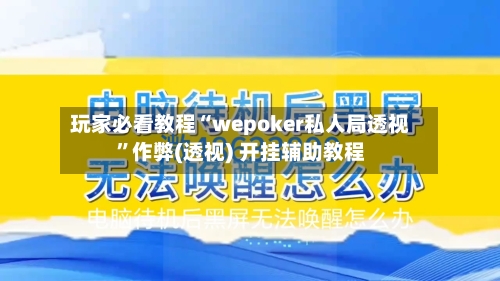 玩家必看教程“wepoker私人局透视”作弊(透视) 开挂辅助教程