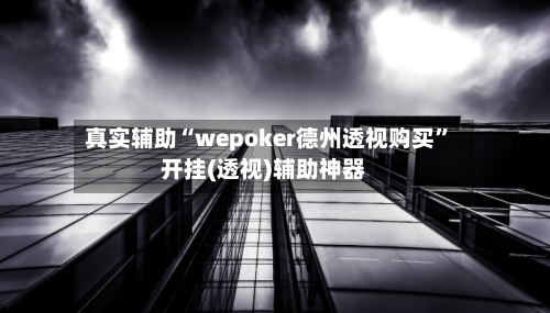 真实辅助“wepoker德州透视购买	”开挂(透视)辅助神器-第2张图片