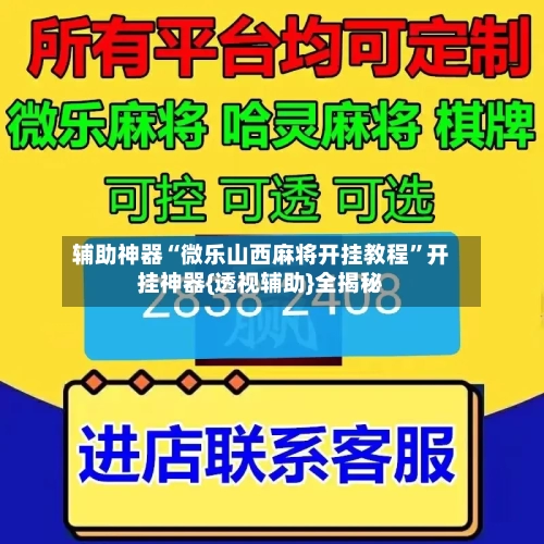 辅助神器“微乐山西麻将开挂教程”开挂神器{透视辅助}全揭秘-第2张图片