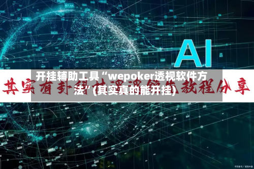 开挂辅助工具“wepoker透视软件方法”(其实真的能开挂)-第2张图片