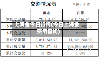 上海金今日行情(今日上海金费用查询)