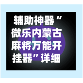 辅助神器“微乐内蒙古麻将万能开挂器	”详细辅助软件教程-第2张图片