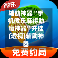 辅助神器“手机微乐麻将助赢神器	”开挂(透视)辅助神器-第2张图片