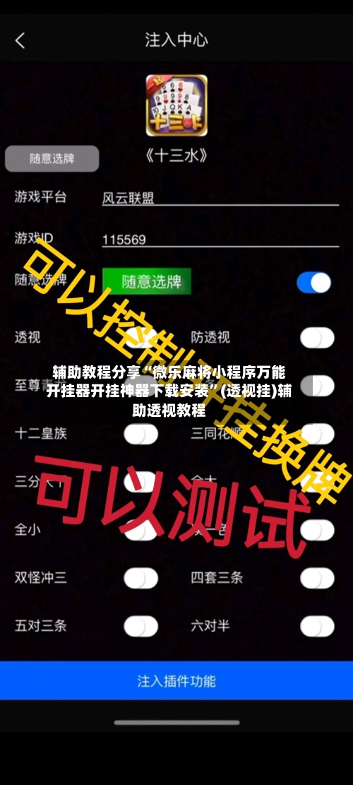 辅助教程分享“微乐麻将小程序万能开挂器开挂神器下载安装”(透视挂)辅助透视教程-第2张图片