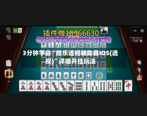3分钟学会“微乐透视辅助器IOS(透视)”详细开挂玩法-第3张图片