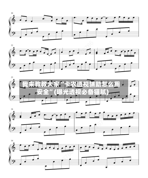 我来教教大家“卡农透视辅助怎么用安全	”(曝光透视必备猫腻)-第2张图片