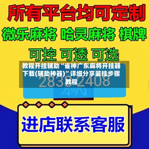 教程开挂辅助“雀神广东麻将开挂器下载(辅助神器)”详细分享装挂步骤教程-第2张图片