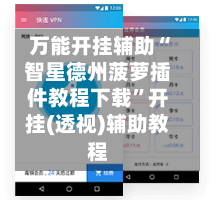 万能开挂辅助“智星德州菠萝插件教程下载”开挂(透视)辅助教程-第2张图片