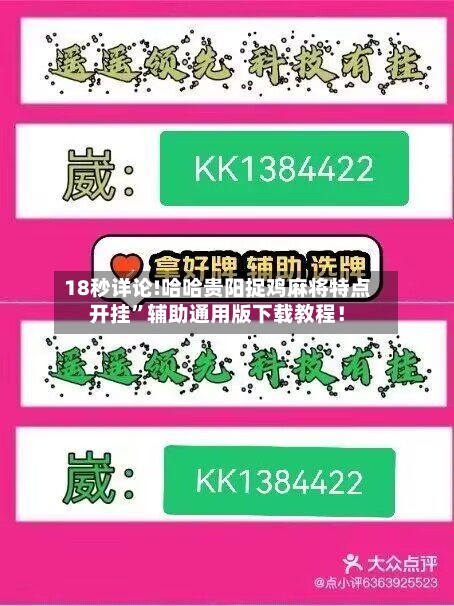 18秒详论!哈哈贵阳捉鸡麻将特点开挂”辅助通用版下载教程！-第2张图片