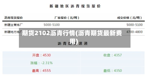 期货2102沥青行情(沥青期货最新费用)