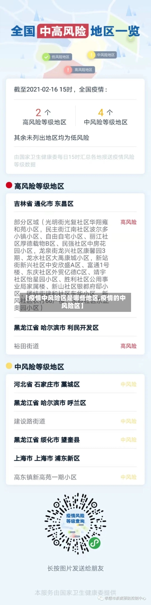 【疫情中风险区是哪些地区,疫情的中风险区】