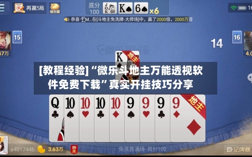 [教程经验]“微乐斗地主万能透视软件免费下载	”真实开挂技巧分享-第2张图片