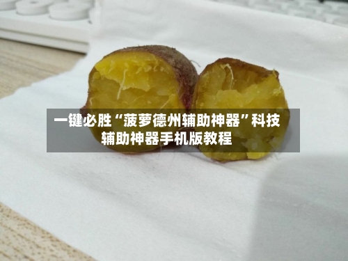 一键必胜“菠萝德州辅助神器”科技辅助神器手机版教程