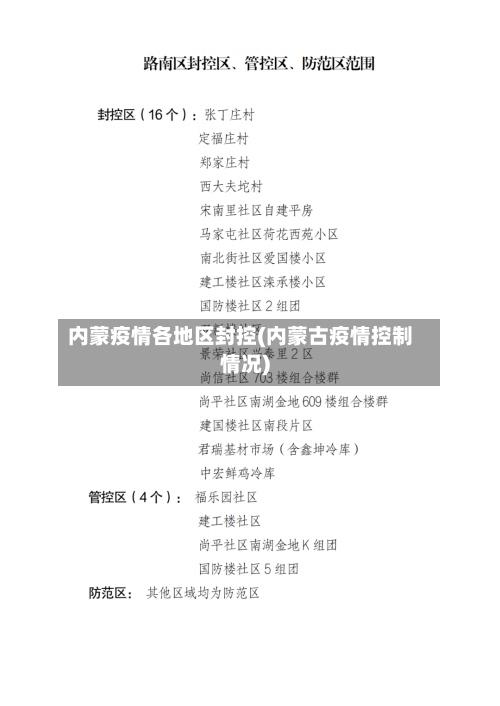 内蒙疫情各地区封控(内蒙古疫情控制情况)-第2张图片