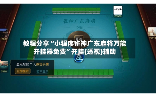 教程分享“小程序雀神广东麻将万能开挂器免费”开挂(透视)辅助-第2张图片