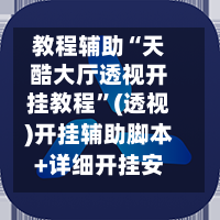 教程辅助“天酷大厅透视开挂教程”(透视)开挂辅助脚本+详细开挂安装教程