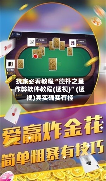 玩家必看教程“德扑之星作弊软件教程(透视)	”(透视)其实确实有挂-第2张图片