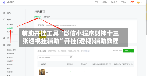 辅助开挂工具“微信小程序财神十三张透视挂辅助”开挂(透视)辅助教程-第2张图片