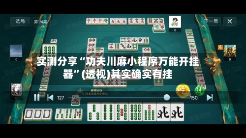 实测分享“功夫川麻小程序万能开挂器”(透视)其实确实有挂