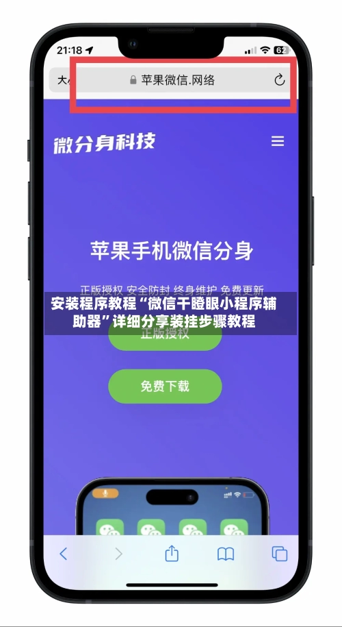 安装程序教程“微信干瞪眼小程序辅助器”详细分享装挂步骤教程