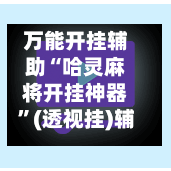 万能开挂辅助“哈灵麻将开挂神器”(透视挂)辅助透视教程-第3张图片