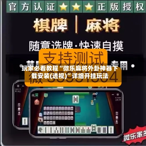 玩家必看教程“微乐麻将外卦神器下载安装(透视)”详细开挂玩法