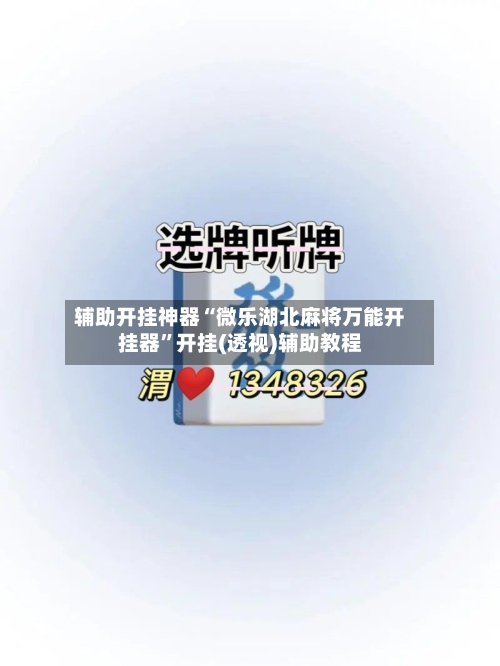 辅助开挂神器“微乐湖北麻将万能开挂器”开挂(透视)辅助教程-第2张图片