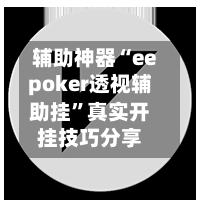 辅助神器“eepoker透视辅助挂”真实开挂技巧分享