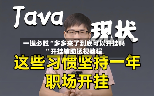 一键必胜“多多来了到底可以开挂吗”开挂辅助透视教程-第3张图片
