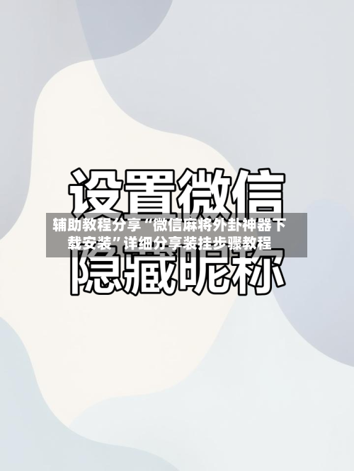 辅助教程分享“微信麻将外卦神器下载安装	”详细分享装挂步骤教程-第2张图片