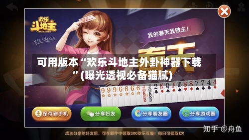 可用版本“欢乐斗地主外卦神器下载”(曝光透视必备猫腻)-第2张图片