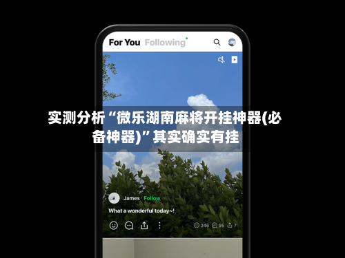 实测分析“微乐湖南麻将开挂神器(必备神器)”其实确实有挂