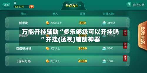 万能开挂辅助“多乐够级可以开挂吗	”开挂(透视)辅助神器-第2张图片