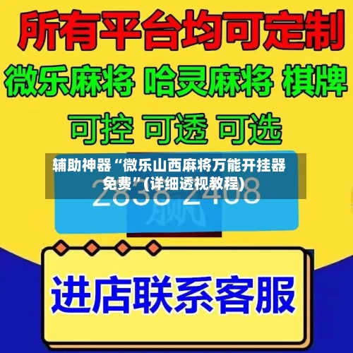 辅助神器“微乐山西麻将万能开挂器免费”(详细透视教程)-第3张图片