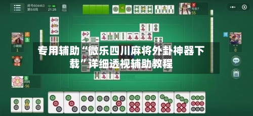 专用辅助“微乐四川麻将外卦神器下载”详细透视辅助教程-第2张图片