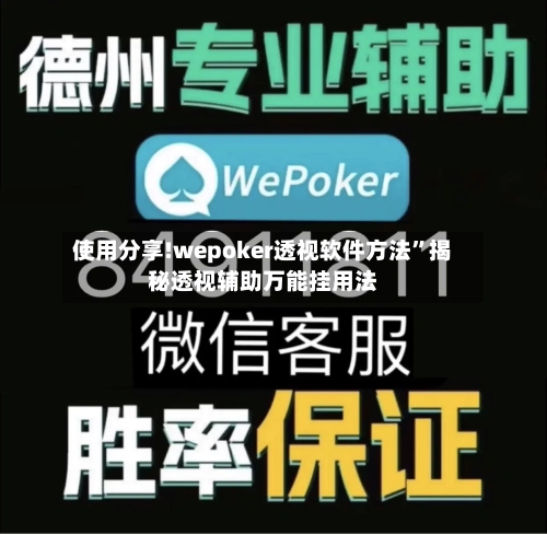 使用分享!wepoker透视软件方法	”揭秘透视辅助万能挂用法-第2张图片