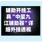 辅助开挂工具“中至九江辅助器	”详细外挂透视辅助软件教程-第2张图片