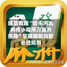 辅助教程“微乐河北麻将小程序万能开挂器”掌握辅助功能必胜规则