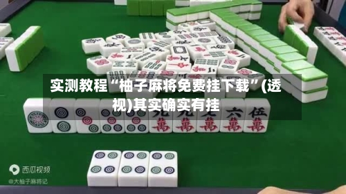 实测教程“柚子麻将免费挂下载”(透视)其实确实有挂