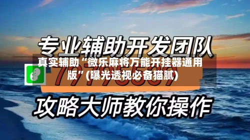 真实辅助“微乐麻将万能开挂器通用版”(曝光透视必备猫腻)