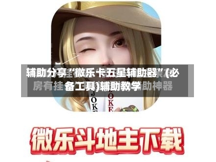 辅助分享“微乐卡五星辅助器”(必备工具)辅助教学-第2张图片