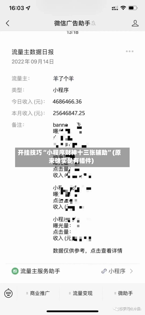 开挂技巧“小程序财神十三张辅助”(原来确实是有插件)-第2张图片