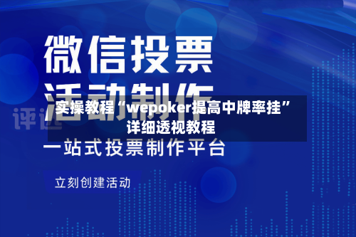 实操教程“wepoker提高中牌率挂”详细透视教程-第2张图片